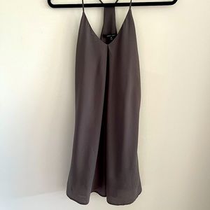 Naked zebra slate grey slip dress